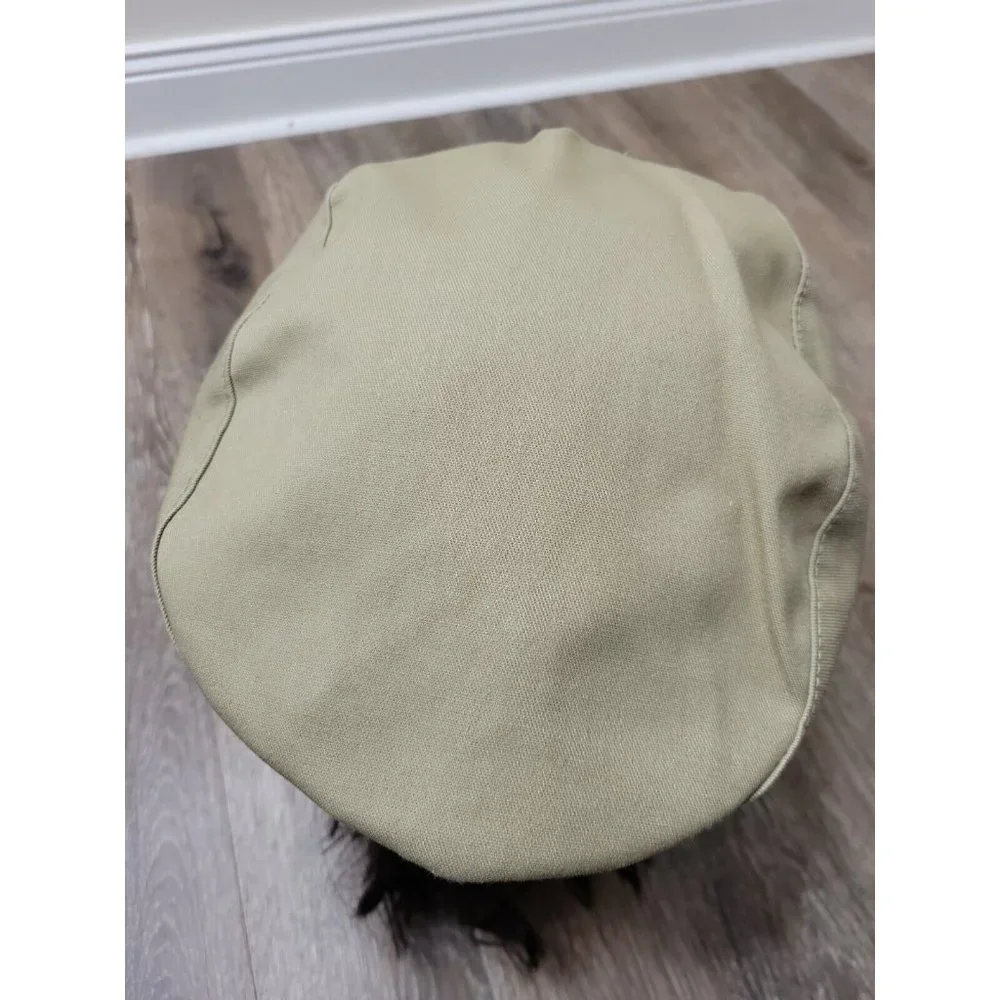 Country Gentleman Water Repellant Men's Medium Newsboy Cabbie Flat Cap Hat Khaki